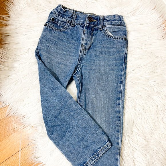 Children's Place Boy Straight  Blue Jeans Size 4T - Picture 1 of 7